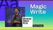 Canva Create 2023: Introducing Magic Write