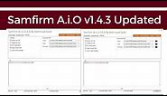 Samfirm A.i.O v1.4.3 Download Latest Firmware, Odin All Versions Install All Samsung Usb Drivers