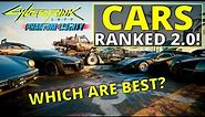 All Cars Ranked Worst to Best in Cyberpunk 2077 2.0