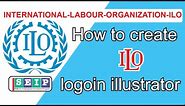 How to create ilo logo |ilo logo || ILO logo design International Labour Organization ILO Logo