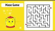 Easy Maze game for Children | Concentration Game