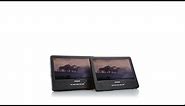 Polaroid 2pack 9" Portable DVD Players with 2 DVD Movies