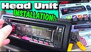 Installing an Aftermarket CD Player w/ JVC Head Unit | Double Din Dash Kit Install & Wiring Harness