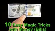 Learn 10 Magic Tricks With Money (Bills)