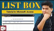 How to Create List Box in Microsoft Access | Edcelle John Gulfan