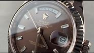 Rolex Day Date 40 Diamond Index Dial 228235 Rolex Watch Review