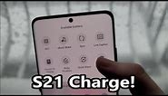 How to Charge & Reverse Charge Samsung Galaxy S21 / S21+ / S21 Ultra 5G (No Power Adapter in Box)