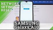 How to Reset Network Settings in SAMSUNG Galaxy A10 - Restore Network Configuration