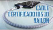 Cables certificados para iOS fabricados en nailon