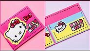 DIY Hello kitty Paper wallet / Hello kitty Paper moneybag / DIY Origami paper wallet / Hello kitty