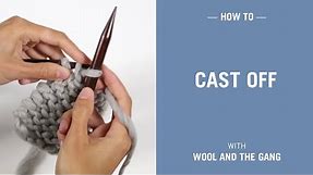 How to cast off your knitting
