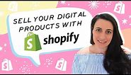 How to sell digital products on Shopify | Full Tutorial