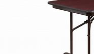 Carnegy Avenue 72 in. Mahogany Wood Table top Material Folding Banquet Tables CGA-YT-21755-MA-HD