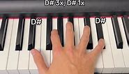 Runaway Easy Piano Tutorial with note names #piano #fyp #runaway #pianotutorial #tutorial #music
