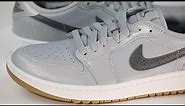 Nike Air Jordan 1 G Golf Shoes - Wolf Grey/Iron Grey/White/Gum