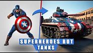 Tank Warfare With Marvel & DC Icons! 💥 All Characters