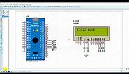 Proteus simulation - STM32 Blue Pill with 1602 LCD