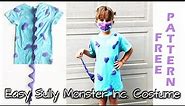 HOW TO MAKE AN EASY MONSTER INC SULLY COSTUME. Sewing Tutorial. DIY. Free Pattern. Disney Bound.