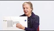 Paul McCartney Answers the Web's Most Searched Questions | WIRED