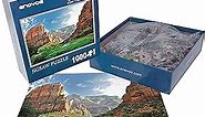Enovoe Puzzles for Adults 1000 Pieces - Featuring Zion National Park - Challenging and Educational Masterpieces Puzzle for Kids - Large, 27" x 20" - Premium Jigsaw Puzzles 1000 Pieces for Adults