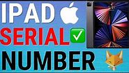 How To Find iPad Serial Number