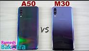 Samsung Galaxy A50 vs Galaxy M30 SpeedTest and Camera Comparison