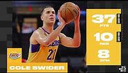 A CAREER-HIGH Night for Cole Swider as He Finished With 37 PTS and 10 REB vs. Iowa Wolves