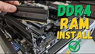 How to Install DDR4 Ram
