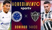CRUZEIRO X ATLÉTICO-MG | AQUECIMENTO AO VIVO | FINAL CAMPEONATO MINEIRO 2024 | #live | sportv