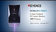 Laser Marking | WORLD’S FIRST 3-Axis Control UV Laser Marker | KEYENCE MD-U Series