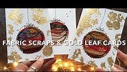 FABRIC BAUBLE & GOLD FOIL Christmas card TUTORIAL (2/2) // ✨ festive sewing inspiration ✨