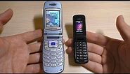 Samsung old flip phone vs mini flip phone incoming call