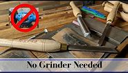 How To Sharpen a Turning Tool Without a Grinder