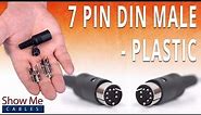 How To Install The 7 Pin DIN Male Solder Connector - Plastic