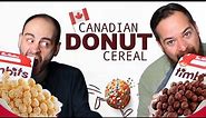American tries Canadian DONUT CEREAL (Tim Hortons Timbits)