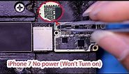 iPhone 7 No Power -Won't Turn On How To Fix iPhone 7 No Power #iphonerepair🛠️👨‍🔧📱#fixiphone