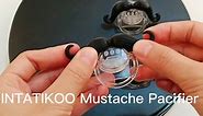 INTATIKOO Funny Baby Pacifiers Mustache Pacifier for Babies 0-18 Months Baby Funny Gifts Funny Pacifiers for Boys and Girls BPA Free (4 Pack)