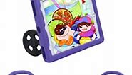 Movup Kids Cases for New ipad 10.2 inch 2021/2020/2019 9th 8th 7th Generation with Full Body Protectivon EVA Lightweight Flexible Shockproof iPad Air 3, iPad Pro 10.5" Case for Kids -Bright Purple