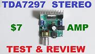 TDA7297 stereo audio amplifier board test and review