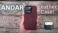 Andar Aspen Leather iPhone 14 Pro Case REVIEW! // Best Leather iPhone Case? // + AirPods Case Review