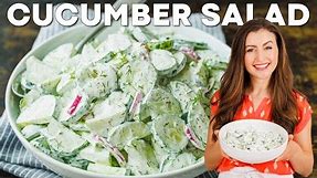 Creamy Cucumber Salad Recipe | Easy and Delicious!