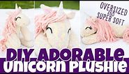 DIY Adorable Unicorn Plushie | Oversized and Soft | Fun Sock Creations