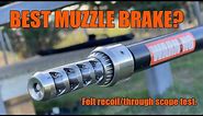 What's the best muzzle brake? (Felt recoil and through the scope test - WITHOUT WARNING TMB)