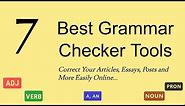 7 Best Free Grammar Checker Tools to Correct English Writing Errors