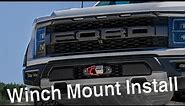 2021+ Ford Raptor Gen3 Winch Mount Installation Instructions