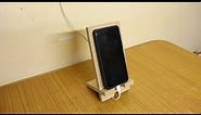 Make a wooden phone stand | Simple Phone Charging Stand | DIY | GK's Wooden Workshop