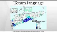 Tetum language