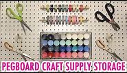 Pegboard Craft Supply Storage | How to Install! - HGTV Handmade