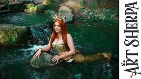 Fresh water Mermaid acrylic tutorial Fantasy painting Fairytale #1 | TheArtSherpa