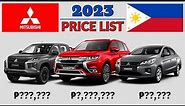 MITSUBISHI CARS PHILIPPINES PRICE LIST 2023